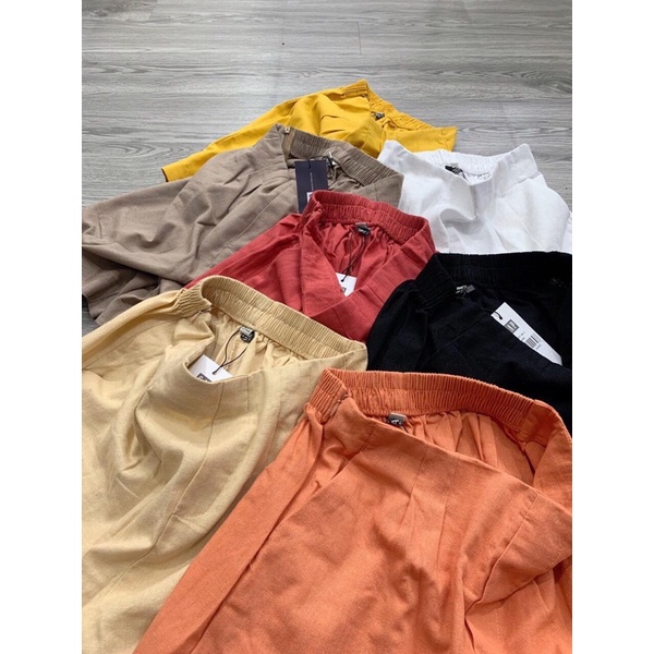 Quần short Nữ Linen vãi dư