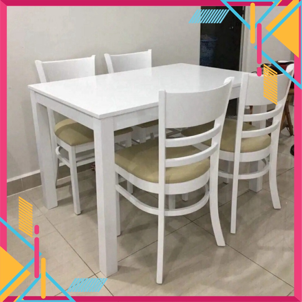 BỘ BÀN ĂN 4 GHẾ GỖ TỰ NHIÊN - HÀNG XUẤT KHẨU LOẠI 1 BẢO HÀNH CHÍNH HÃNG - Nội Thất Ngọc Mai | BigBuy360 - bigbuy360.vn