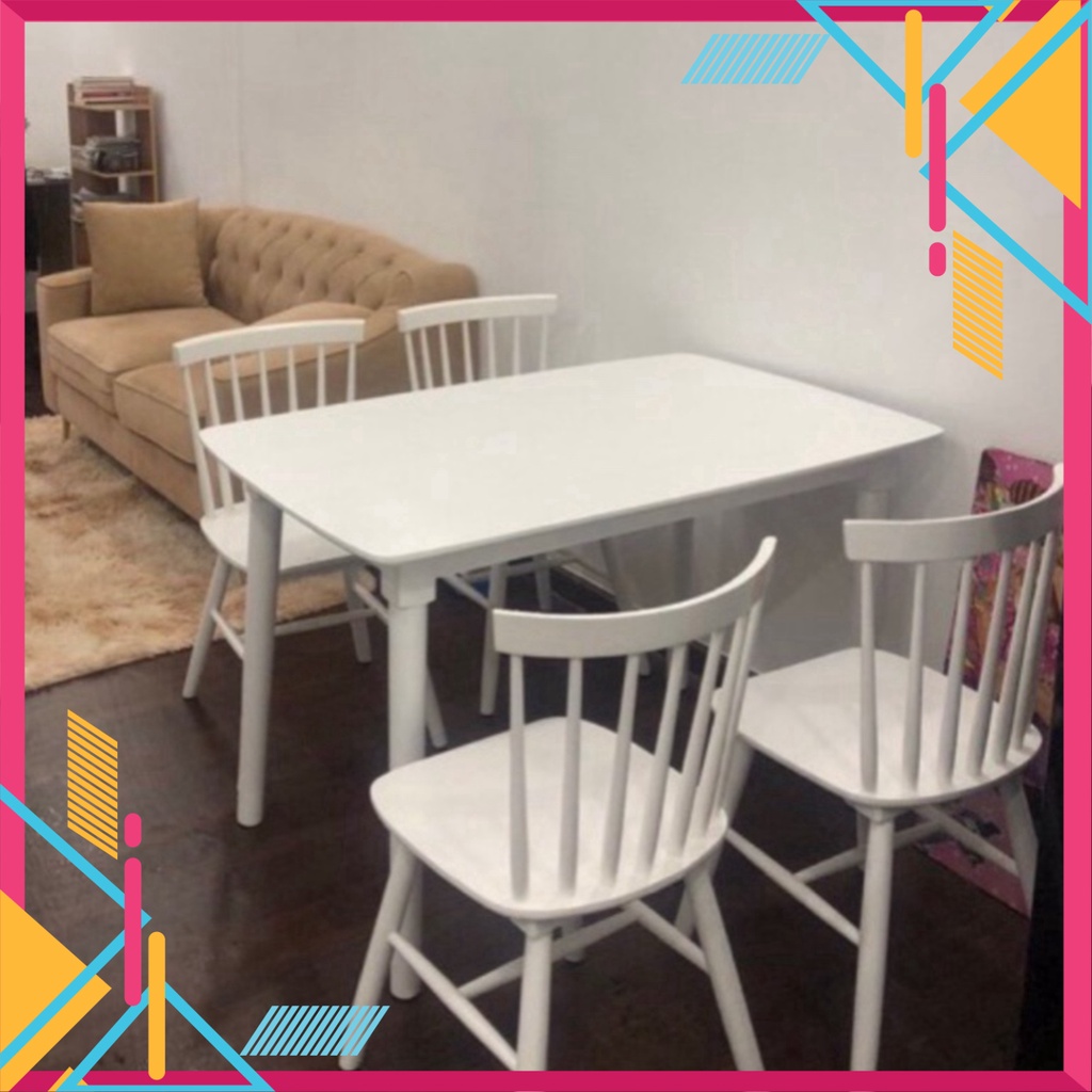 BỘ BÀN ĂN 4 GHẾ GỖ TỰ NHIÊN - HÀNG XUẤT KHẨU LOẠI 1 BẢO HÀNH CHÍNH HÃNG - Nội Thất Ngọc Mai | BigBuy360 - bigbuy360.vn