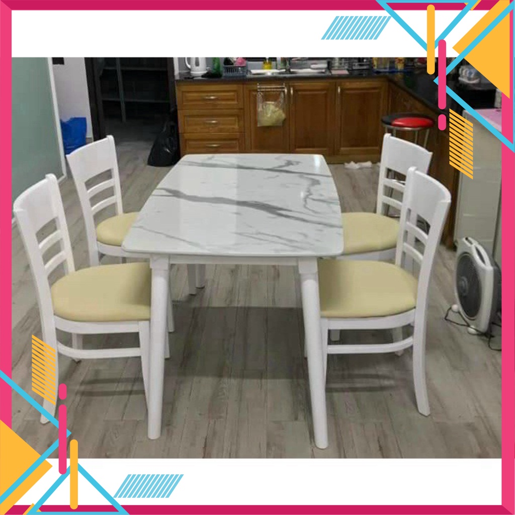 BỘ BÀN ĂN 4 GHẾ GỖ TỰ NHIÊN - HÀNG XUẤT KHẨU LOẠI 1 BẢO HÀNH CHÍNH HÃNG - Nội Thất Ngọc Mai | BigBuy360 - bigbuy360.vn