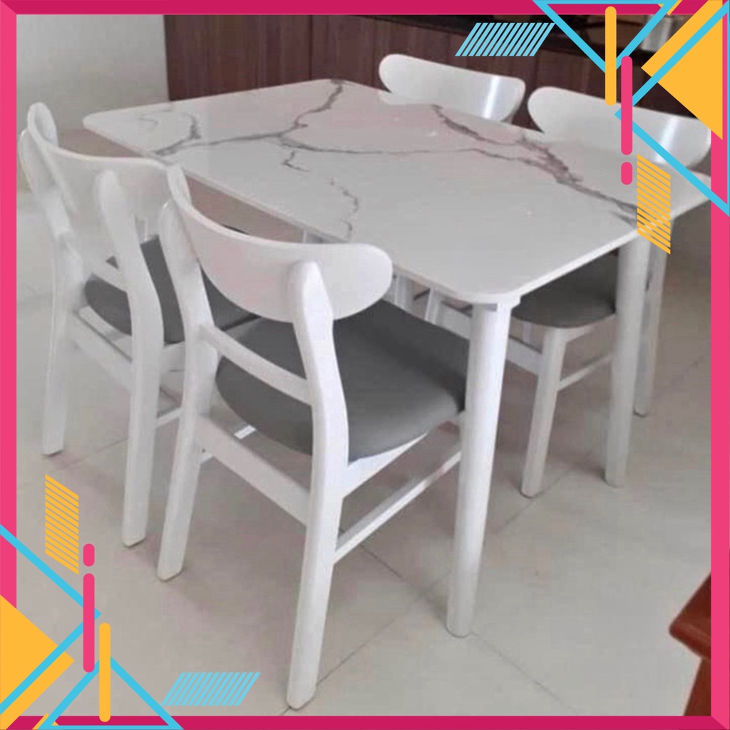 BỘ BÀN ĂN 4 GHẾ GỖ TỰ NHIÊN - HÀNG XUẤT KHẨU LOẠI 1 BẢO HÀNH CHÍNH HÃNG - Nội Thất Ngọc Mai | BigBuy360 - bigbuy360.vn