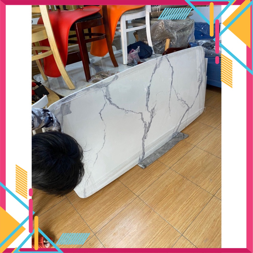 Bàn ăn cơm 6 ghế cabin gỗ, bàn đá nhân tạo vân mây loại 1 hiện đại, sang trọng - Nội Thất Ngọc Mai | BigBuy360 - bigbuy360.vn