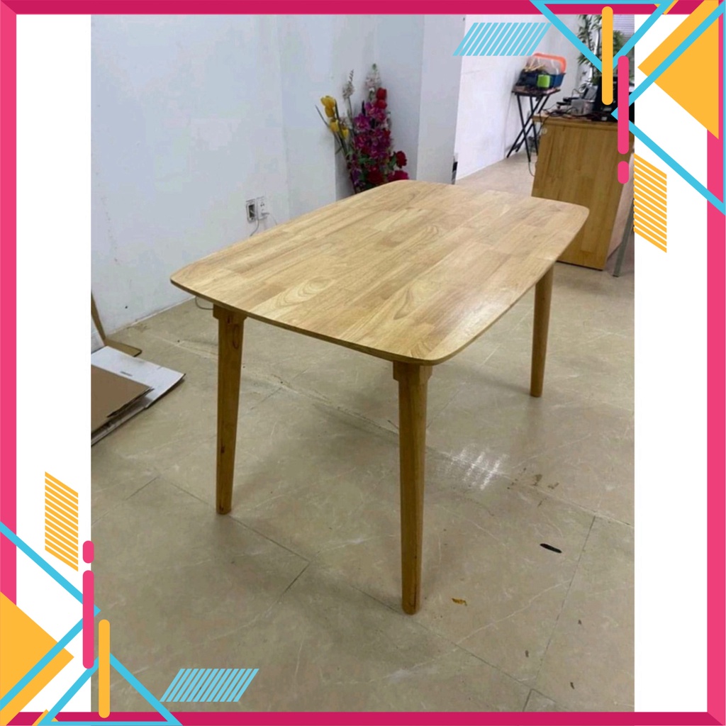 Bàn ăn gỗ, bàn ăn cơm gỗ 1m20 - hàng gia công tại xưởng - Nội Thất Ngọc Mai | BigBuy360 - bigbuy360.vn
