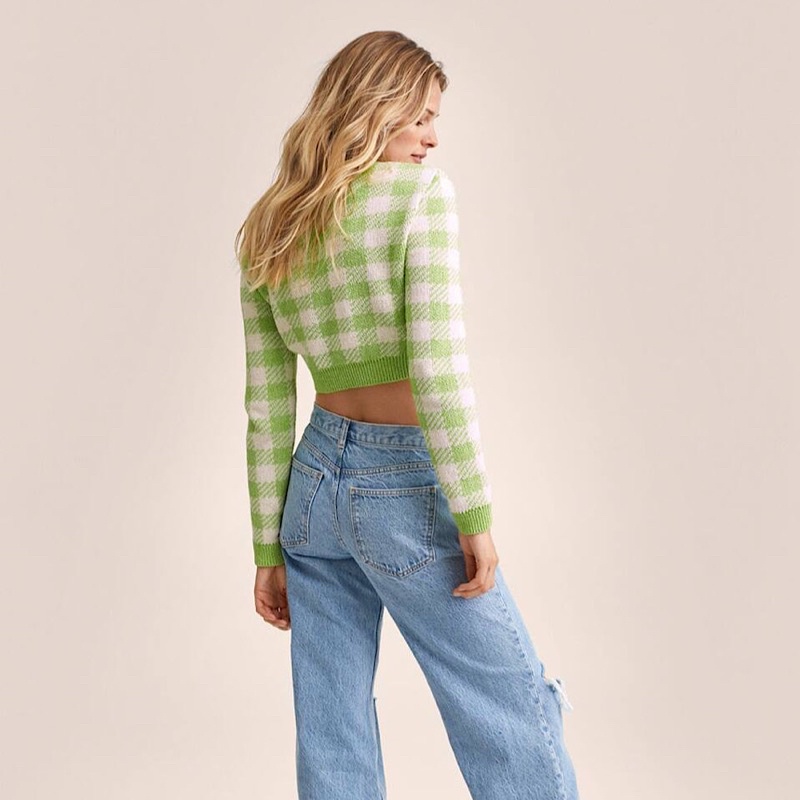 Áo Cadigan Croptop Mango