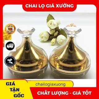 Hủ Hộp Đựng Kem ❈ GIÁ XƯỞNG ❈ Hủ Hộp chiết kem Chóp Vàng 10g đựng mỹ phẩm , phụ kiện du lịch