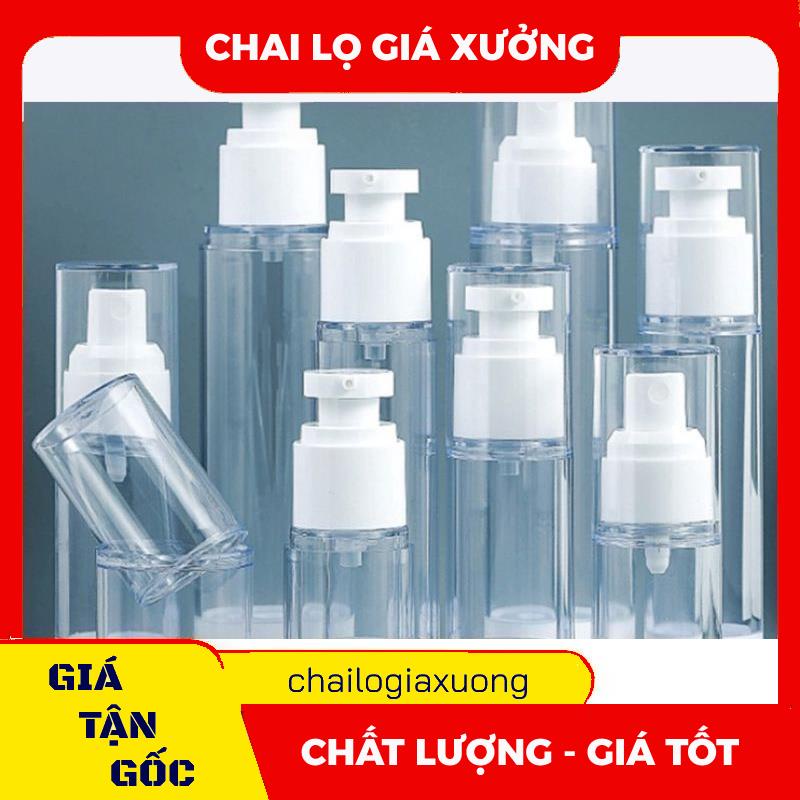 Lọ Hút Chân Không ❈ GIÁ XƯỞNG ❈ Chai nhựa xịt giọt, phun sương hút chân không 5ml,10ml,15ml,20ml,30ml,50ml,100ml