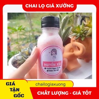 [GIÁ XƯỞNG] Chai Lọ nhựa trong đựng trà sữa, sữa chua, nước ép 100ml, 330ml , phụ kiện du lịch