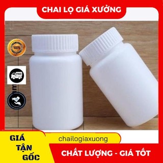 [GIÁ XƯỞNG] Hủ Hộp nhựa rỗng HDPE 120g đựng dược phẩm , phụ kiện du lịch