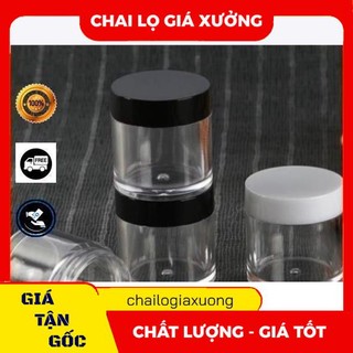 Hủ Hộp Đựng Kem ❈ GIÁ XƯỞNG ❈ Hủ Hộp nhựa trong thân cao 10g chiết mỹ phẩm , phụ kiện du lịch