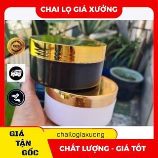 Hủ Hộp Đựng Kem ❈ GIÁ XƯỞNG ❈ Hủ Hộp Đựng Kem Body Trắng,Đen Xi Vàng 100g,200g,300g chiết mỹ phẩm , phụ kiện du lịch