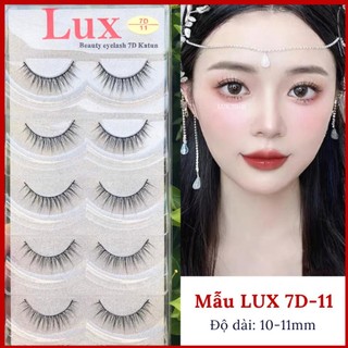Lông mi giả lux 7d katun tự nhiên cao cấp 5 cặp