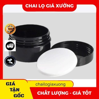 Hủ Hộp Đựng Kem ❈ GIÁ XƯỞNG ❈ Hủ Hộp nhựa pet Đen 100g 200g đựng mỹ phẩm, thực phẩm, đồ khô, ngũ cốc