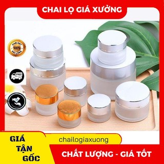 Hủ Hộp Đựng Kem ❈ GIÁ XƯỞNG ❈ Hủ Hộp chiết mỹ phẩm thủy tinh mờ 5g,10g,15g,20g,30g,50g đựng kem .