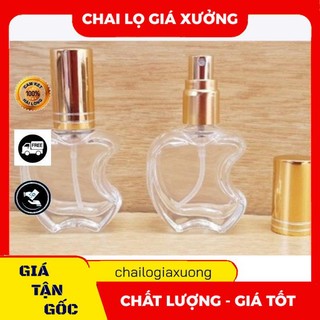 Lọ Chiết Nước Hoa ❈ GIÁ XƯỞNG ❈ Vỏ Lọ chiết nước hoa hình táo thủy tinh 12ml đựng dầu thơm , phụ kiện du lịch