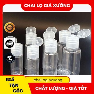 Chai nhựa nắp bật ❈ giá xưởng ❈ chai nhựa pet nắp bật 10ml,20ml,30ml chiết mỹ phẩm , phụ kiện du lịch