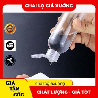 Chai Nhựa Nắp Bật ❈ GIÁ XƯỞNG ❈ [50ml,100ml] Chựa lọ nhựa pet nắp bật chiết mỹ phẩm, chiết gel , phụ kiện du lịch