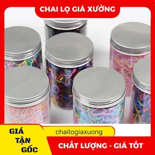 [GIÁ XƯỞNG] Hộp thun thái siêu dẻo 500ml, Dây cột tóc hình nơ xinh xắn , buột tóc nơ , phụ kiện du lịch