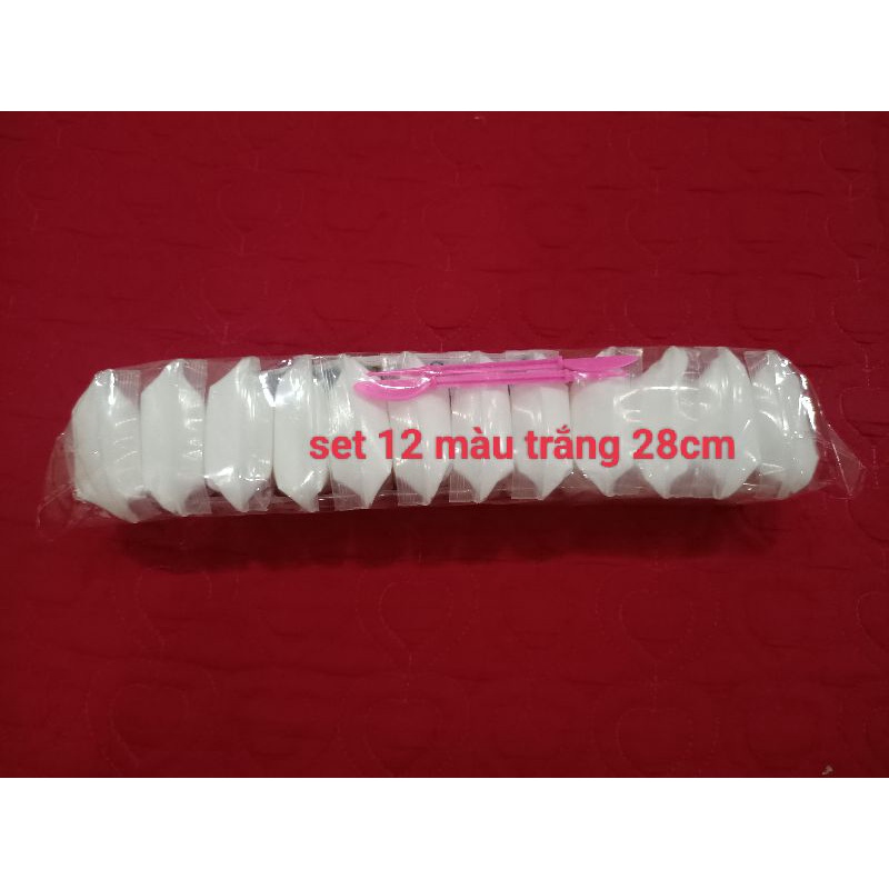 ĐẤT SÉT siêu nhẹ 12 màu trắng/ ĐẤT SÉT TỰ KHÔ