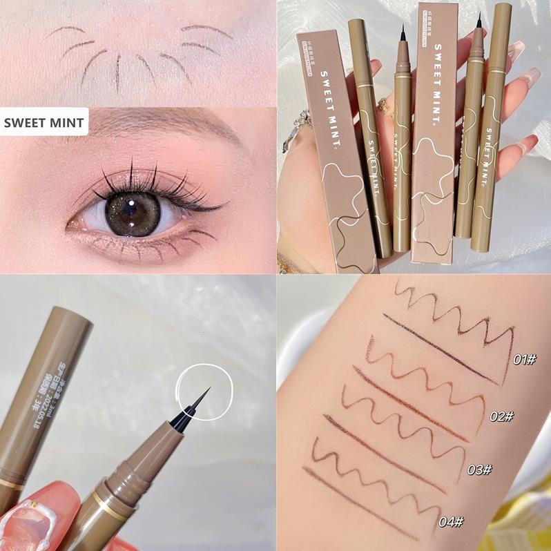 Bút Kẻ Mắt Và Bọng Mắt SWEET MINT đầu mảnh 0.05mm Chống Nước Lâu Trôi