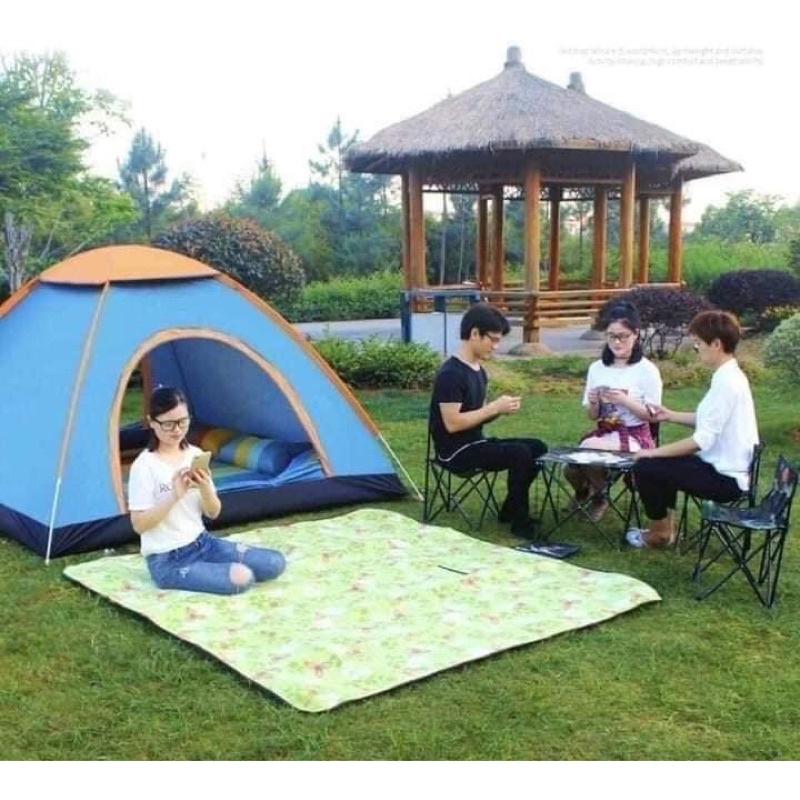 Lều pícníc size to 3/4 người,cắm trại dã ngoại du lịch đi phượt,chống muỗi tránh gió tránh mưa#