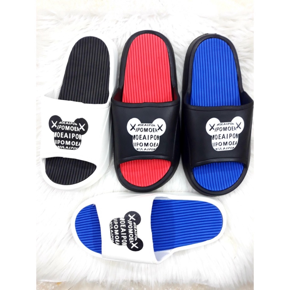S1 DÉP SIÊU NHẸ HÌNH GẤU NAM NỮ THỜI TRANG (ĐẶT MUA TĂNG LÊN 2 SIZE SO VỚI PHOM CHUẨN) .