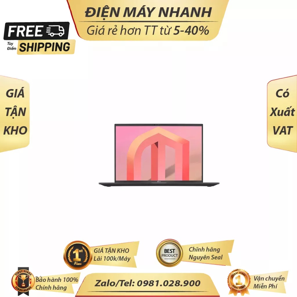Laptop LG Gram 14ZD90Q-G.AX32A5 (14'' | i3-1115G4 | 8GB | 256GB| Intel UHD |Non-OS)
