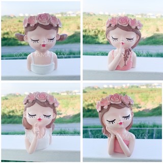 Chậu mini hình chàng trai, cô gái xinh xắn