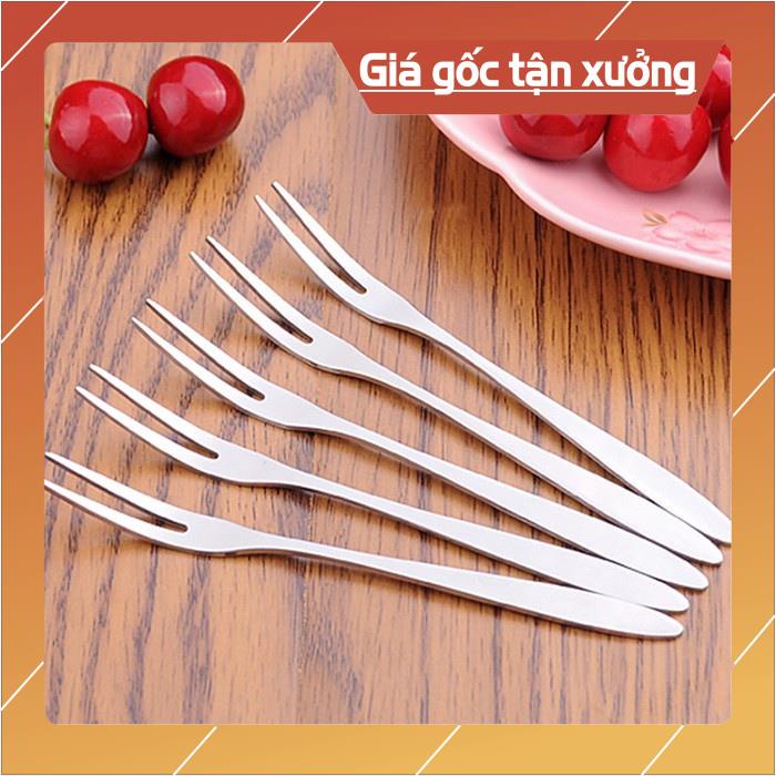 Dĩa Ăn Hoa Quả Trái Cây, Nĩa Ăn Bánh Gato Inox Gia Đình - Shop Lemarsx