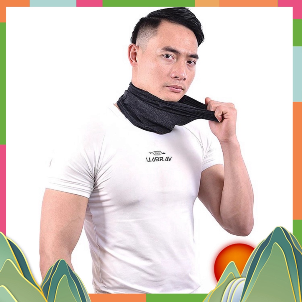 Khăn chống nắng trùm đầu lụa mát chống tia UV cao cấp chính hãng Anmeilu 2541 Ống khăn cố chống nắng Khăn che mặt txgrt