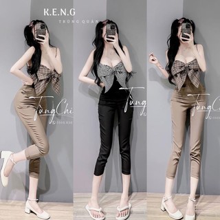 Bộ jum nơ quần ống bó siêu xinh