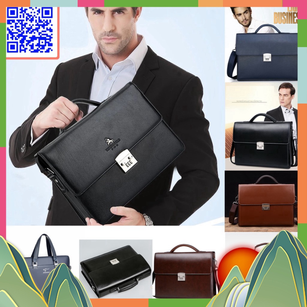 Nhiều mẫu Cặp khóa số công sở đựng hồ sơ Túi xách da đựng laptop 13 14 15,6 inch Cặp sách công sở Túi da văn phòng txgrt