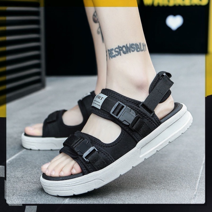 ᵀᴴᴱ ˢᴴᴼᴱˢ ᴺᴱᵂ ⬥︎ (Có 2 Màu) Sandal nữ nam 2 quai Khóa Bấm cao cấp Fullsize 35-44 - dép quai hậu học sinh mới về 2021