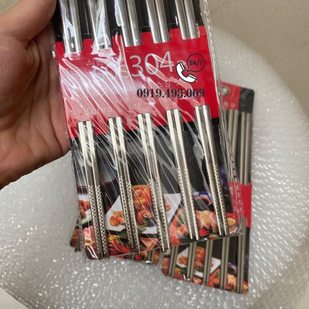 Đũa inox 304 hàn quốc chống trơn trượt cao cấp  YEYE SHOP
