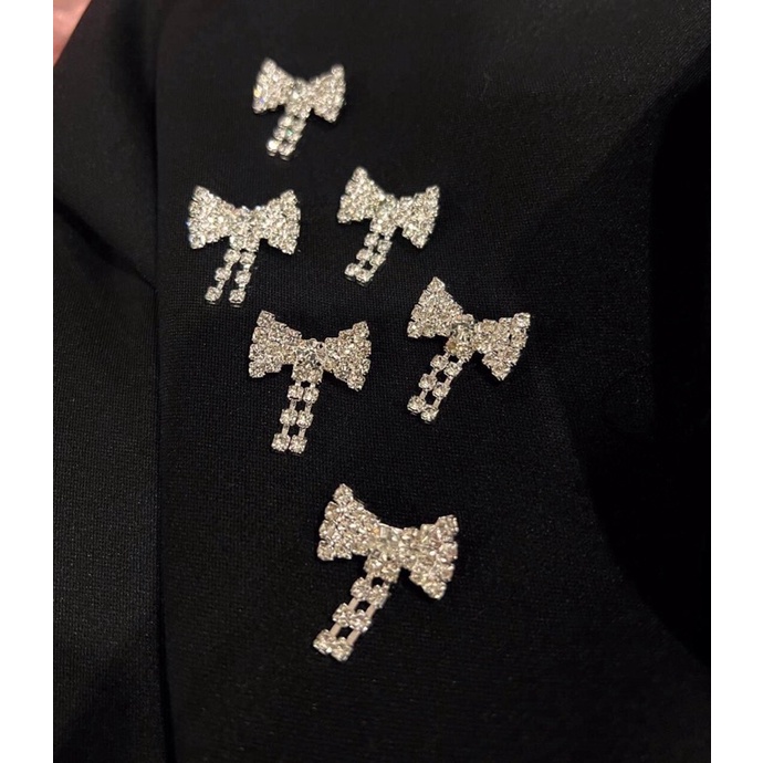 Nơ cài kết dây đá 4*4cm