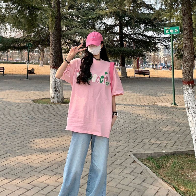 JiashuchengÁo Thun Nữ Ngắn Tay Cổ Tròn Thời Trang