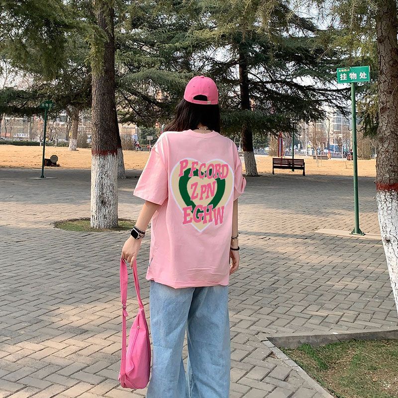 JiashuchengÁo Thun Nữ Ngắn Tay Cổ Tròn Thời Trang