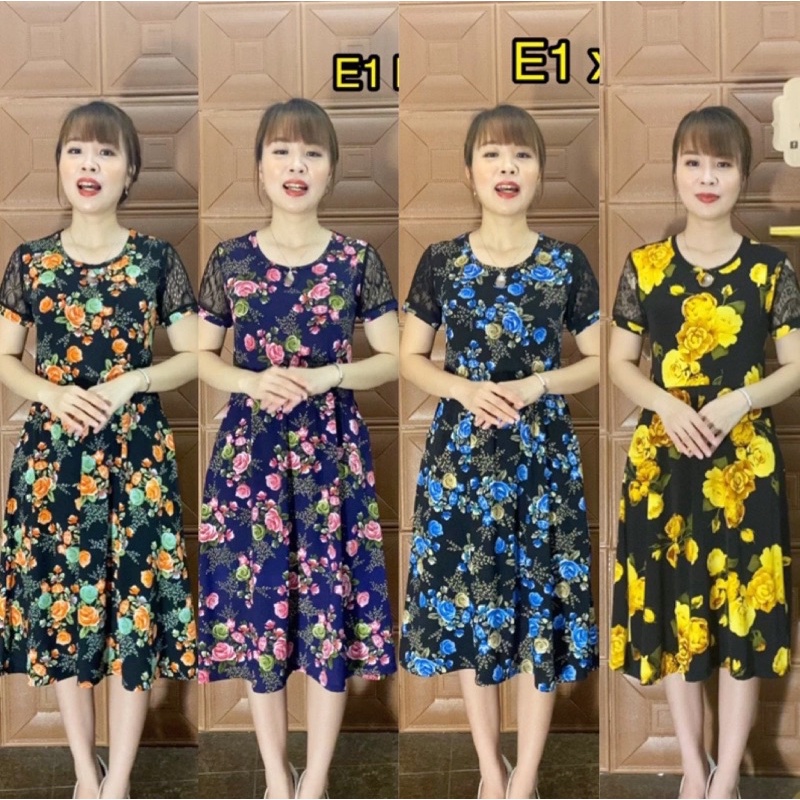 Váy lanh trung niên