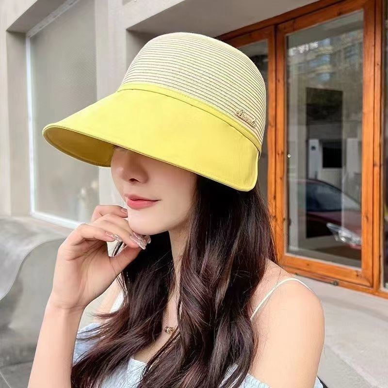 [Aishang Đẹp Phụ Kiện Đẹp] Mũ Rơm Dệt Rộng Vành Chống Nắng