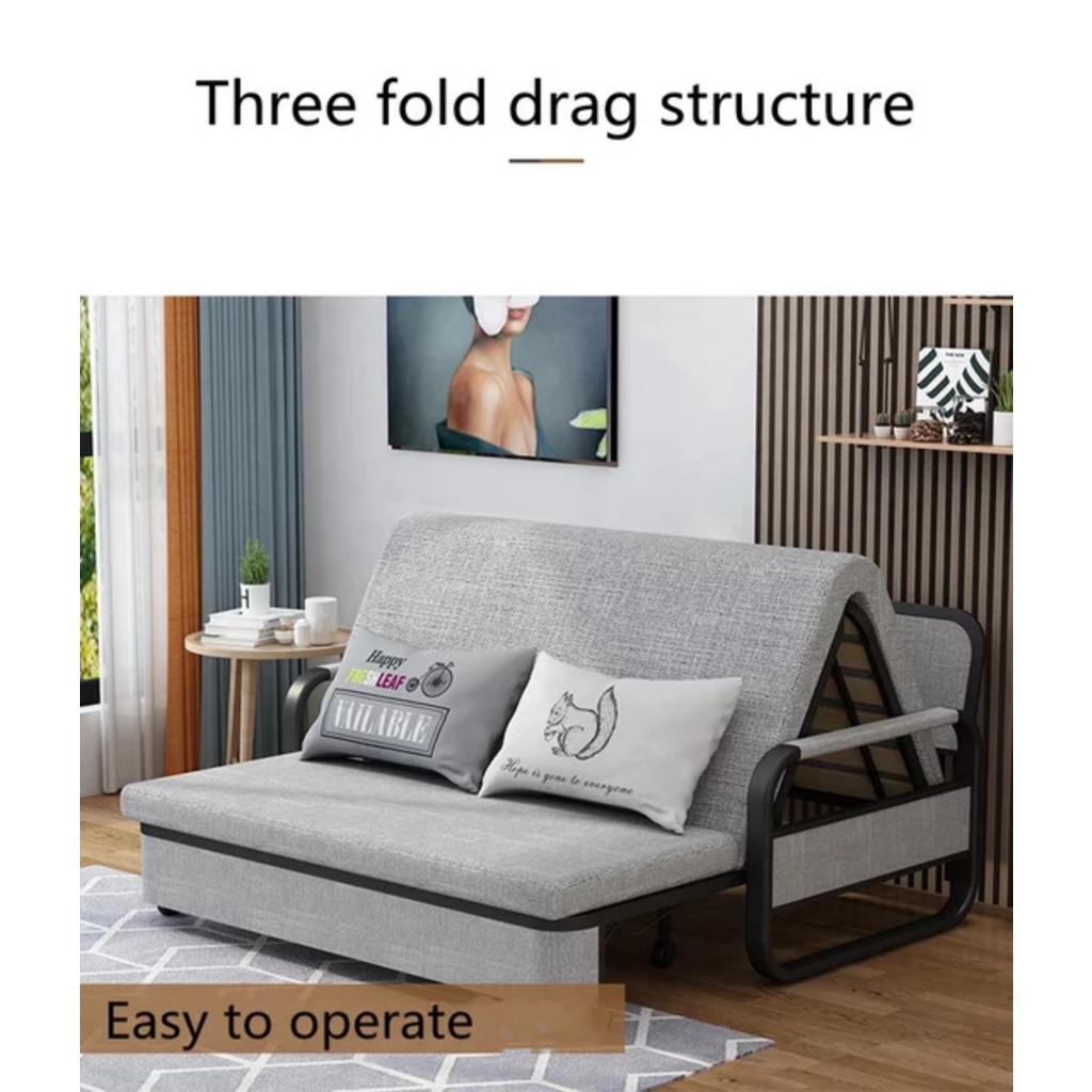 Sofa giường 128cm x190cm gấp gọn thông minh đa năng có ngăn chứa đồ , tiết kiệm không gian hàng nhập khẩu | BigBuy360 - bigbuy360.vn