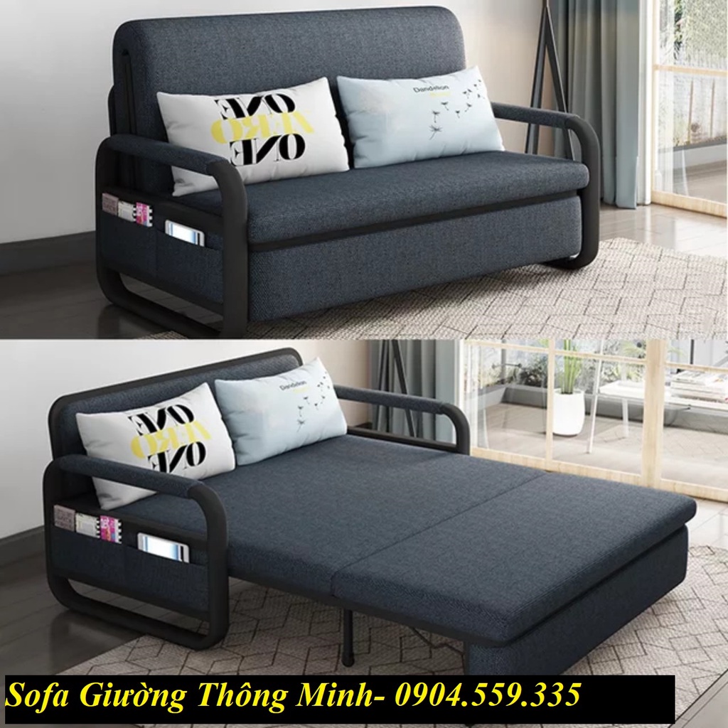 Sofa giường 128cm x190cm gấp gọn thông minh đa năng có ngăn chứa đồ , tiết kiệm không gian hàng nhập khẩu