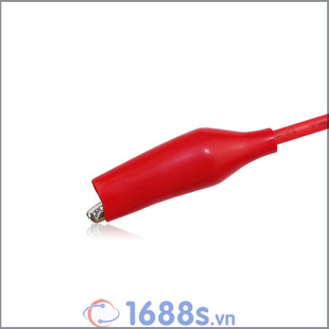 Đầu kẹp cá sấu 5A đỏ đen  - 1688s.vn