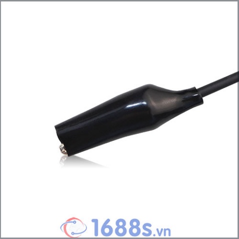 Đầu kẹp cá sấu 5A đỏ đen  - 1688s.vn