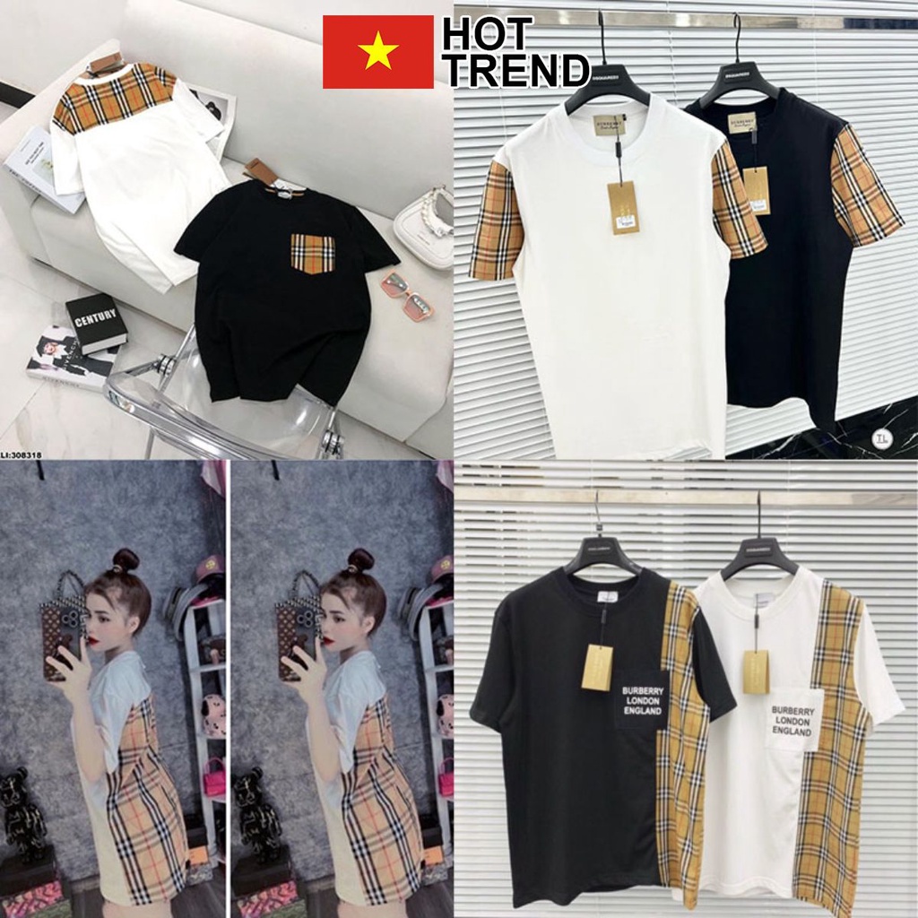 Áo phông BBR phối kẻ các mẫu HOTTREND - Áo thun tay lỡ nam nữ unisex freesize form rộng 65kg chất cotton cháy phố 2023