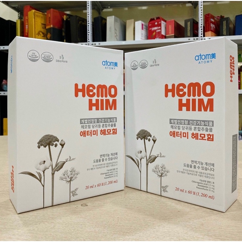 " SẢN PHẨM CHÍNH HÃNG" Nước SÂM HEMOHIM Hàn Quốc-HỘP 60 GÓi
