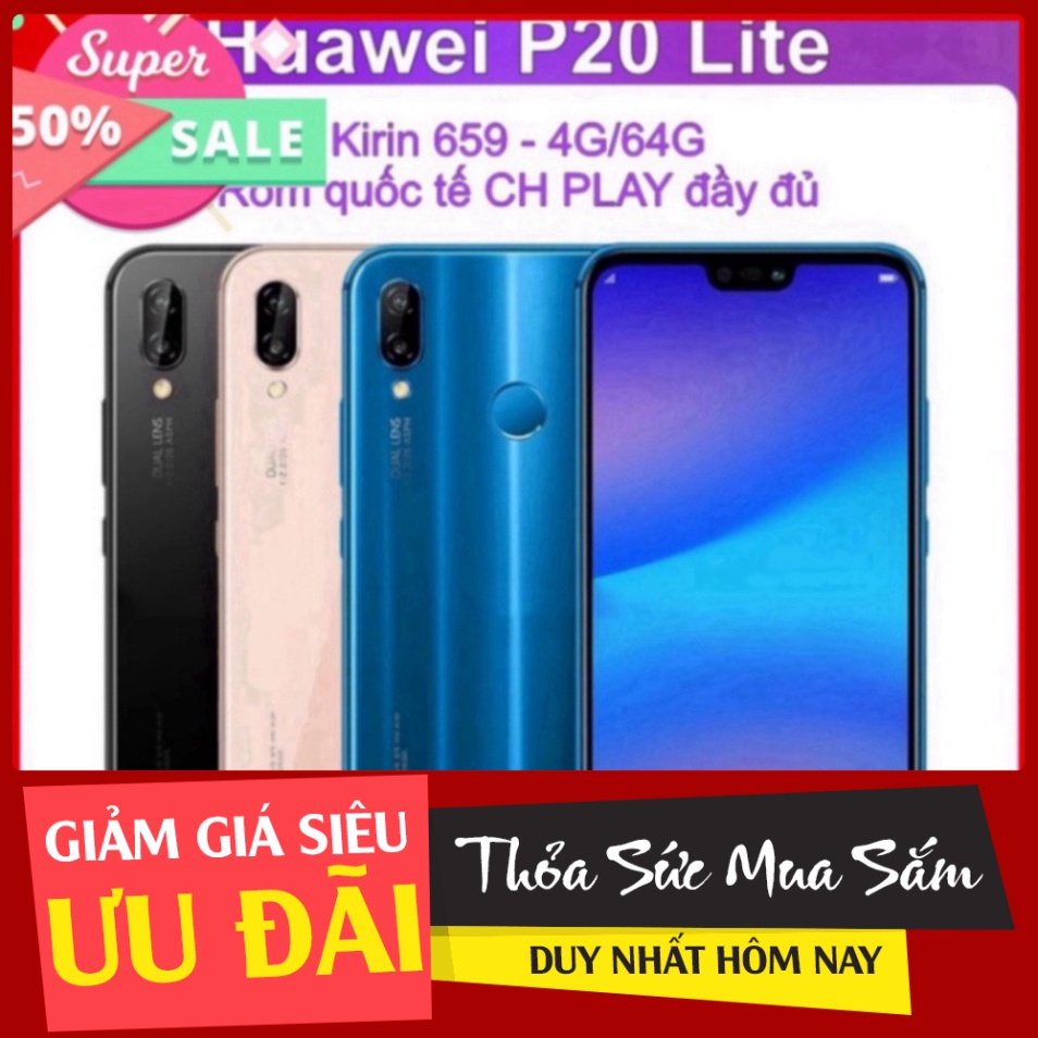 . Điện thoại Huawei P20 Lite bản Quốc tế - Kirin 659 ram 4G 64G  ( ) Giá tốt , hàng tốt. . . | BigBuy360 - bigbuy360.vn