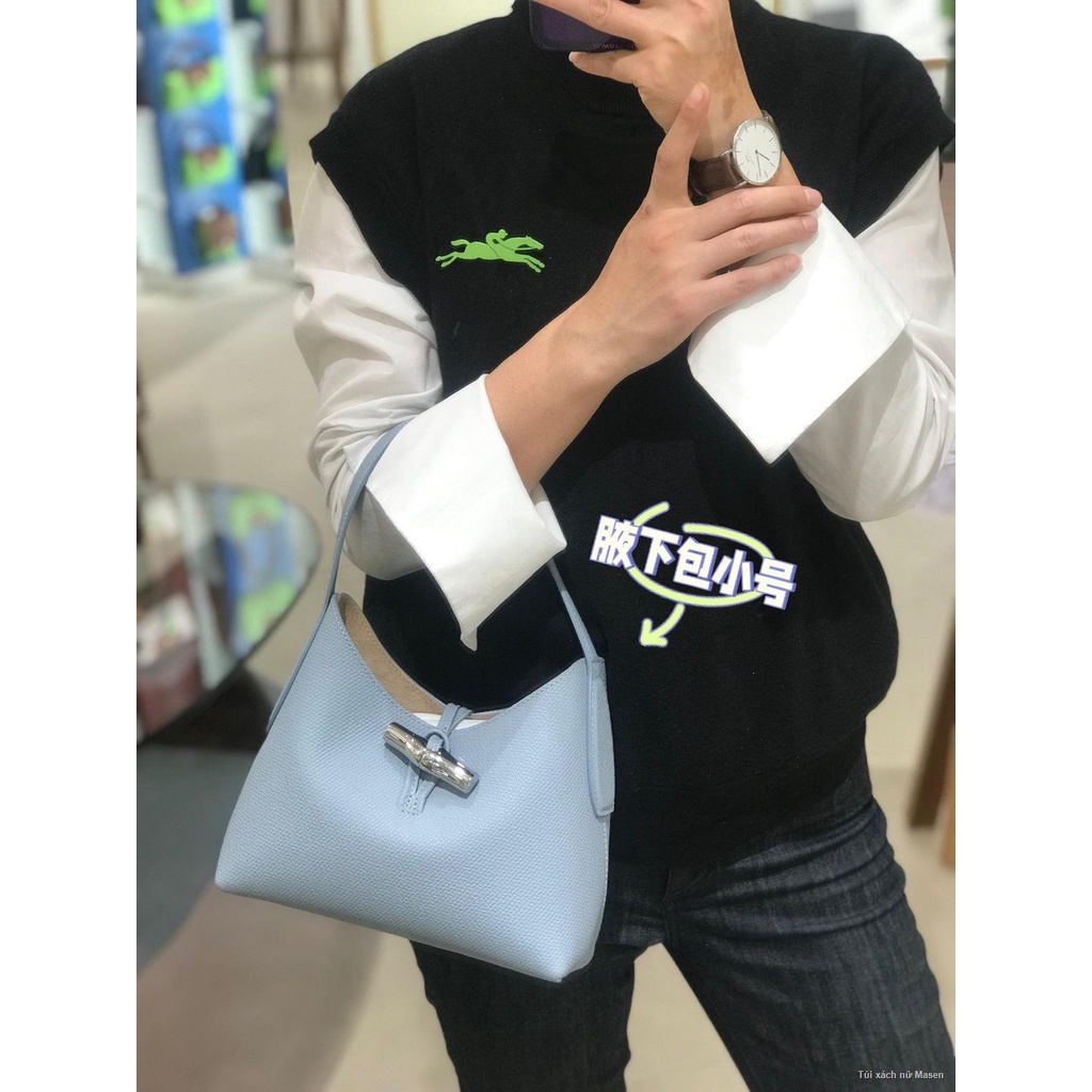 Phiên bản Hàn Quốc mẫu vải thiều túi đeo sát nách túi đeo vai túi xách nữ túi vuông nhỏ🌱HÀNG CÓ SẴN💋