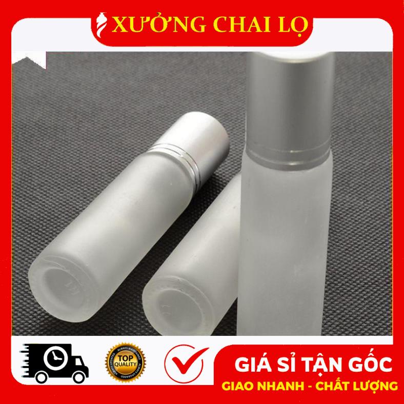 Lọ Chiết Nước Hoa ❤ GIÁ RẺ NHẤT ❤ Chai thủy tinh bi lăn 10ml chiết nước hoa, đựng dầu thơm, phụ kiện du lịch