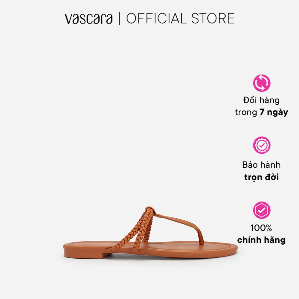Vascara Dép Quai Kẹp Phối Dây Đan - DXP 0184