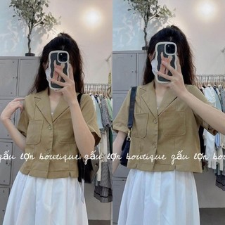 áo sơ mi cổ vest phong cách hàn quốc