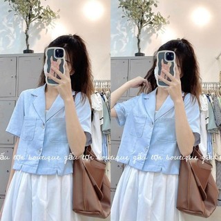 Áo sơ mi cổ vest phong cách hàn quốc